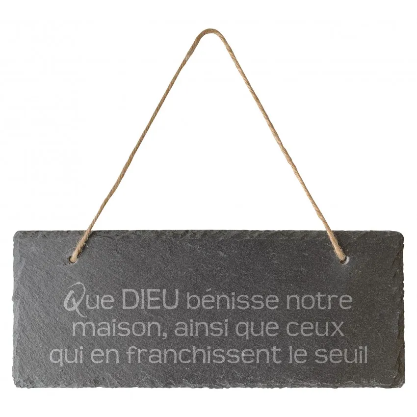 PANNEAU D'ARDOISE AVEC BENEDICTION