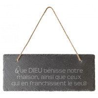 PANNEAU D'ARDOISE AVEC BENEDICTION