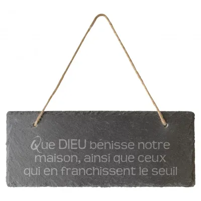 PANNEAU D'ARDOISE AVEC BENEDICTION