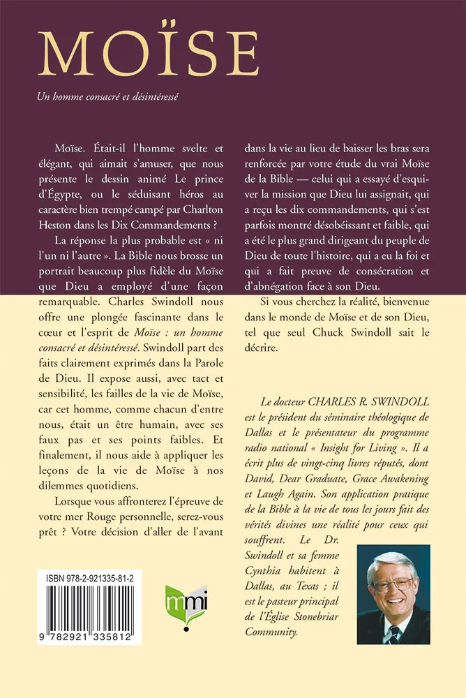 MOISE - UN HOMME CONSACRE ET DESINTERESSE