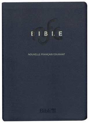 BIBLE NFC SOUPLE SIMILICUIR TRANCHE OR FERMETURE GLISSIERE SANS DEUTEROCANONIQUE