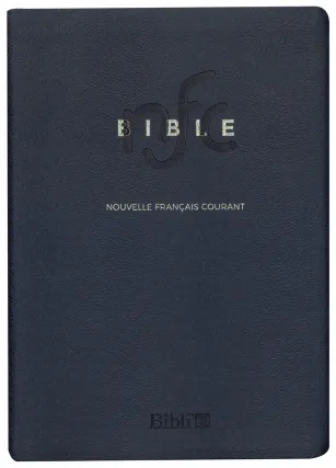 BIBLE NFC SOUPLE SIMILICUIR TRANCHE OR FERMETURE GLISSIERE SANS DEUTEROCANONIQUE