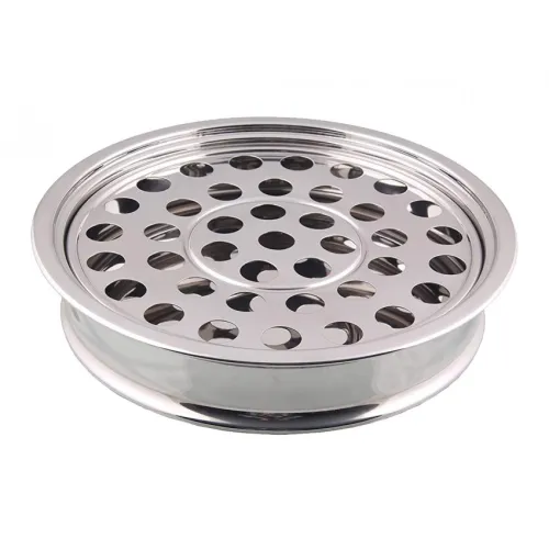 PLATEAU SAINTE CENE 40 VERRES ACIER INOXIDABLE FINITION MIROIR