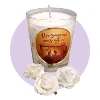 BOUGIE DE NOEL PARFUM MIEL CHOCOLAT
