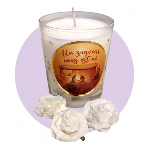 BOUGIE DE NOEL PARFUM MIEL CHOCOLAT