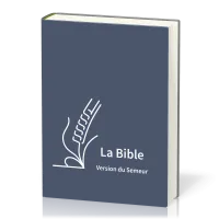 BIBLE SEMEUR 2015 GROS CARACTERES SEMI SOUPLE TEXTILE BLEU