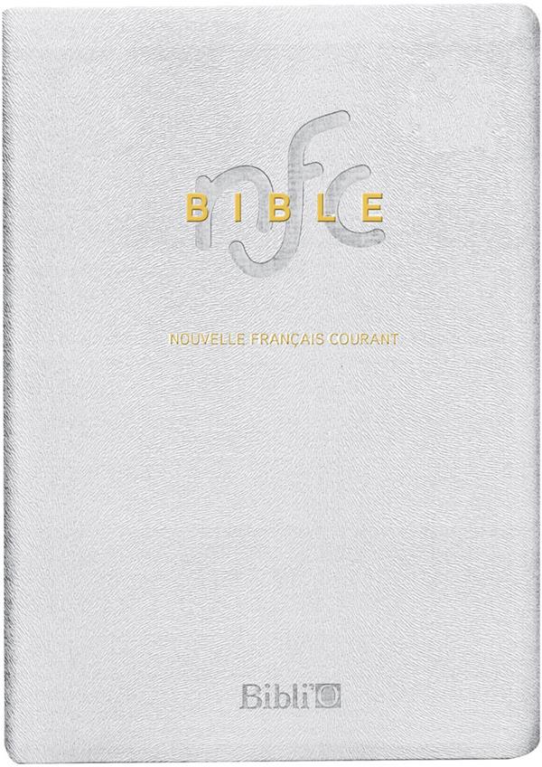 BIBLE NOUVELLE FR. COURANT SOUPLE BLANCHE CUIR TRANCHE OR AVEC DEUTEROCANONIQUES - MARIAGE