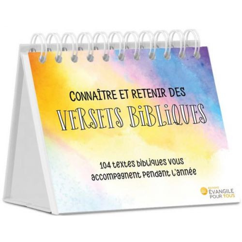 CONNAITRE ET RETENIR DES VERSETS BIBLIQUES - RECEUIL DE 104 VERSETS A MEMORISER