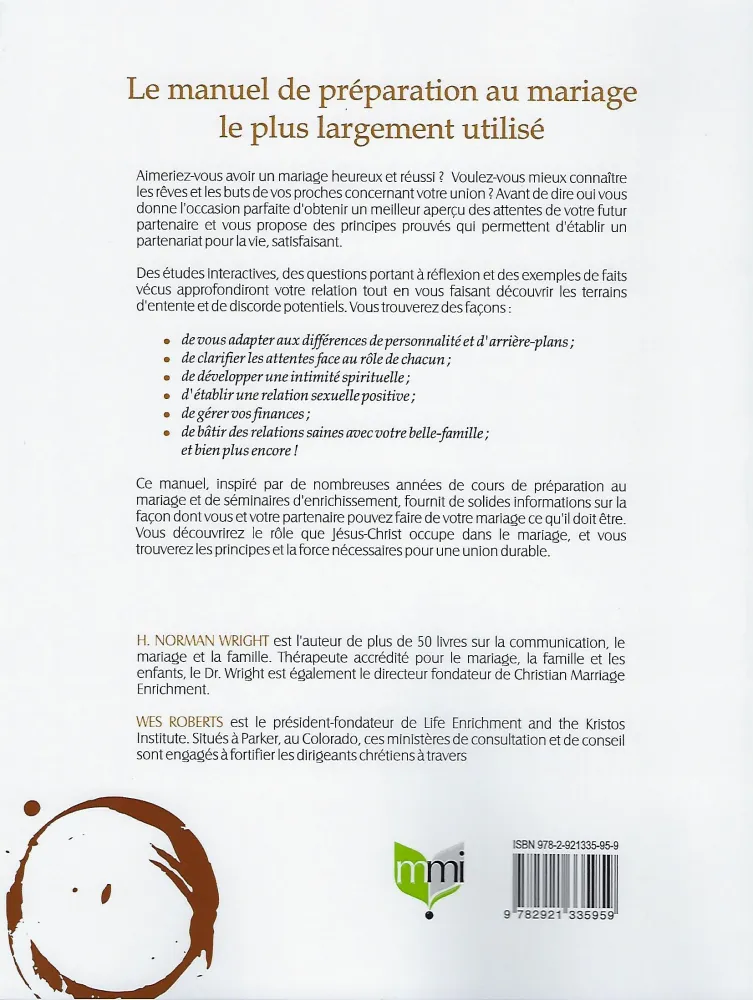 AVANT DE DIRE OUI JE LE VEUX - MANUEL DE PREPARATION AU MARIAGE