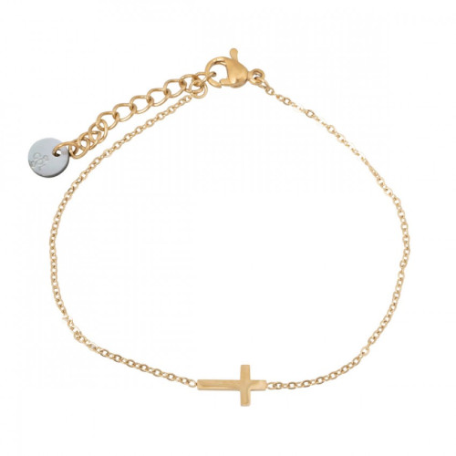 BRACELET MINI CROIX EN ACIER INOXYDABLE