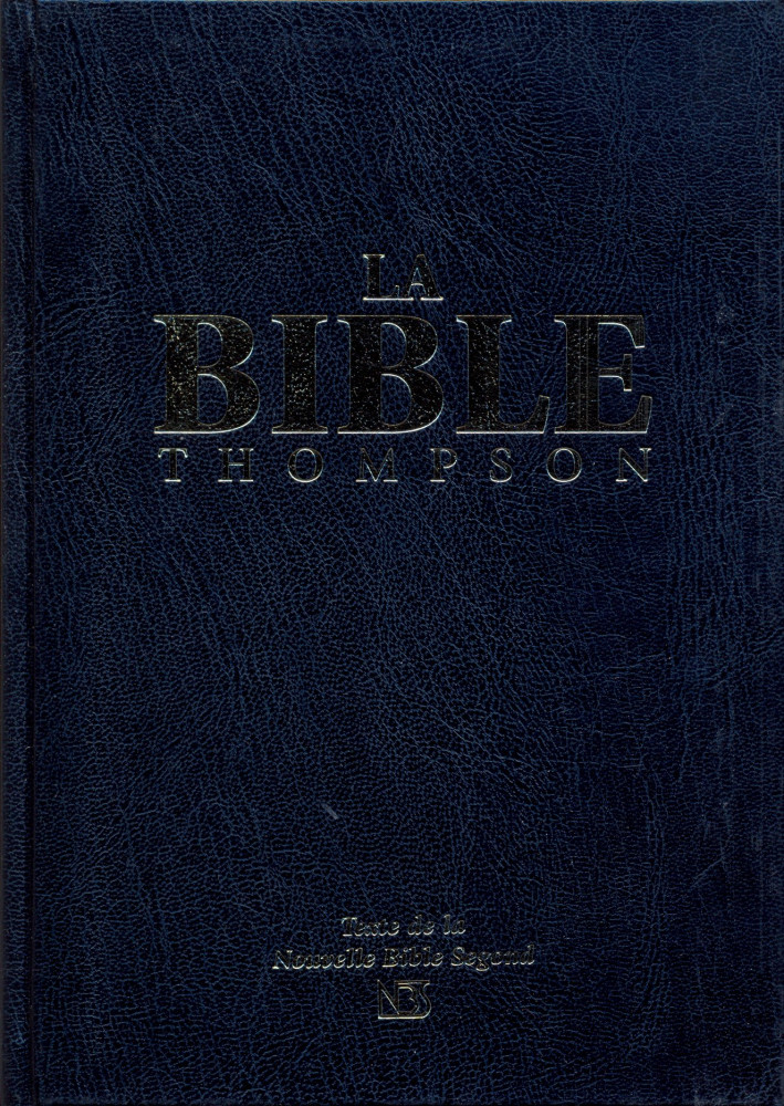 Bible Italien Nuova Riveduta Thompson rigide bleu