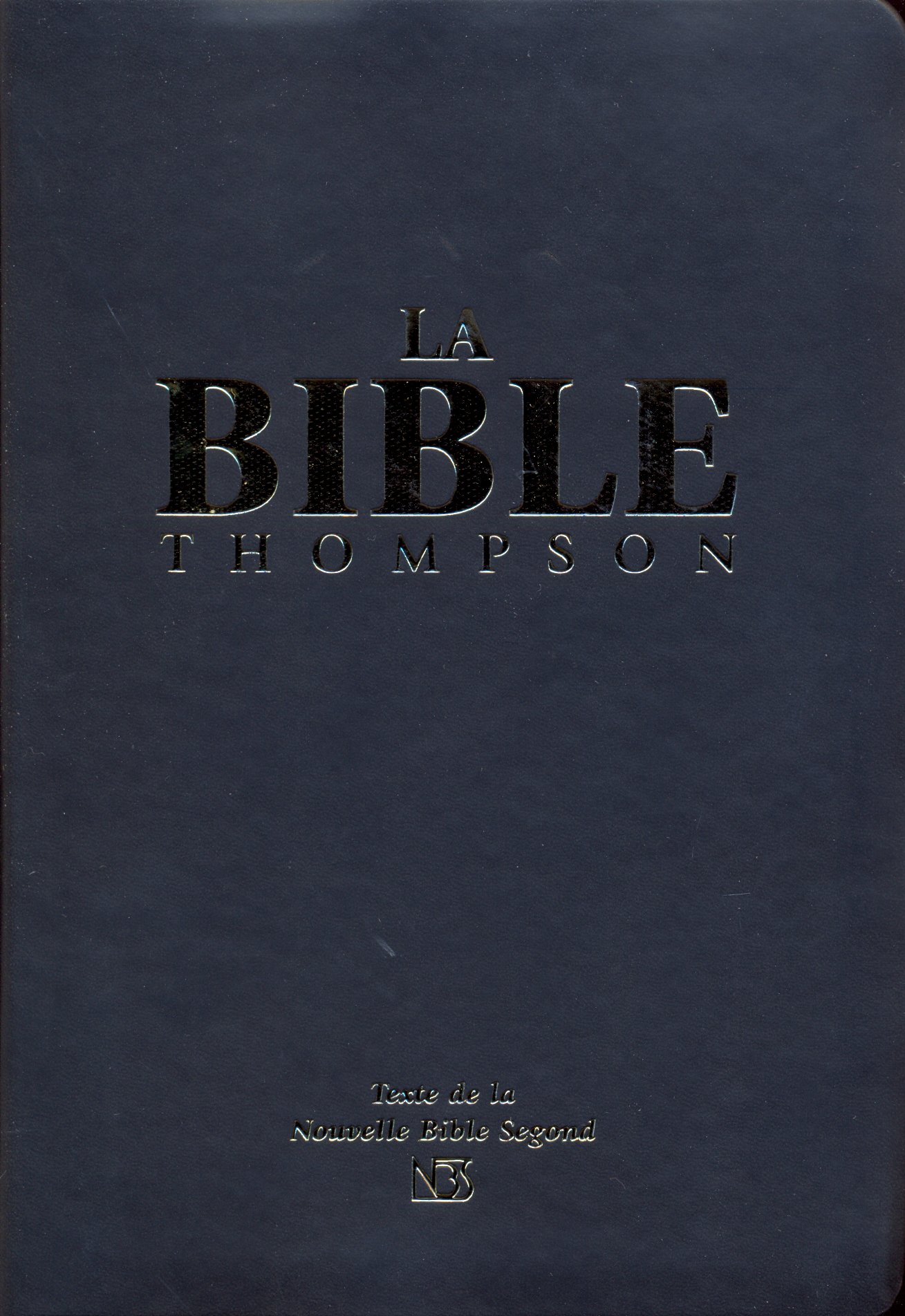 BIBLE THOMPSON NBS SOUPLE VINYL NOIR TR. OR ONGLETS