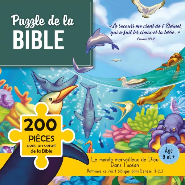 PUZZLE DE LA BIBLE 200 PIECES : LE SECOURS ME VIENT DE L'ETERNEL