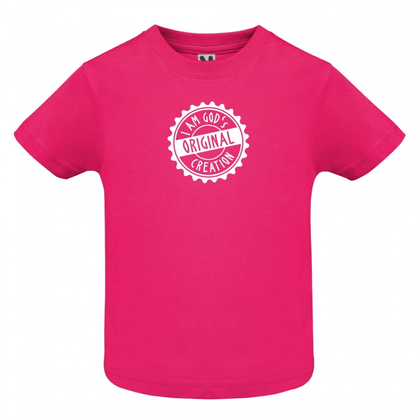 T-SHIRT ROSE POUR BEBE - 6 MOIS