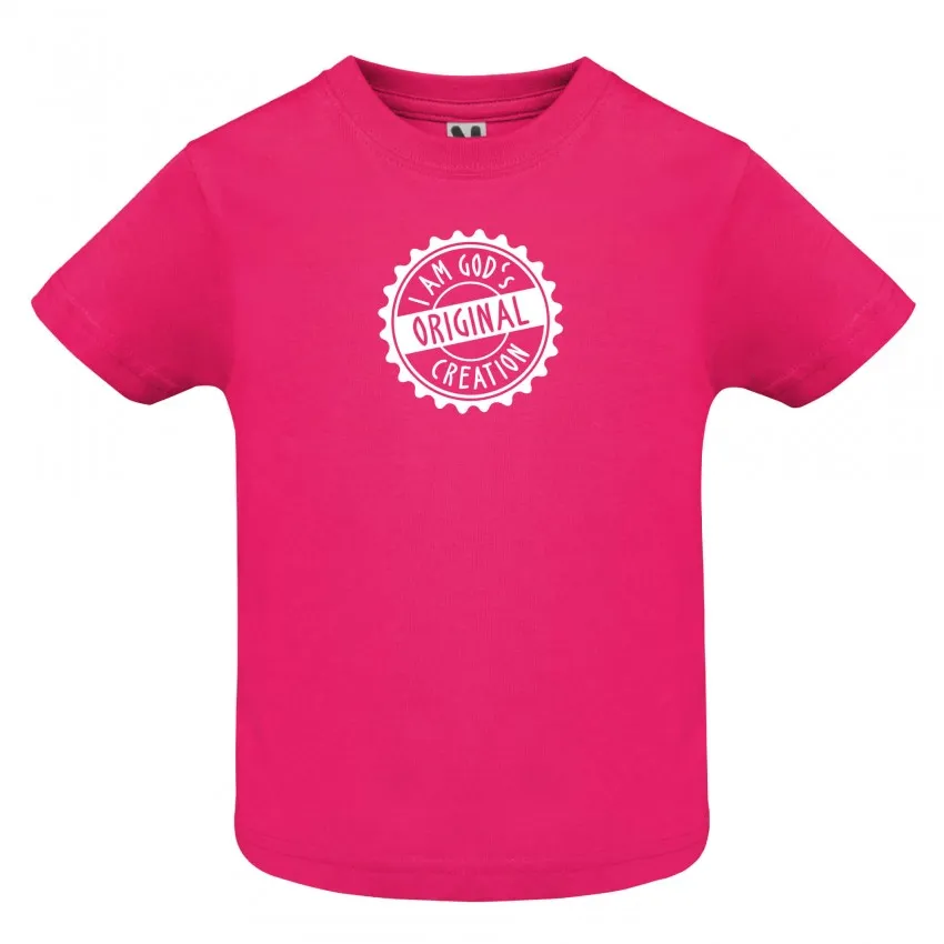 T-SHIRT ROSE POUR BEBE - 6 MOIS