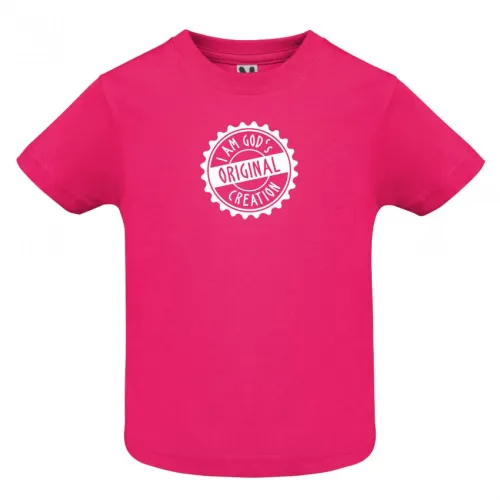 T-SHIRT ROSE POUR BEBE - 6 MOIS