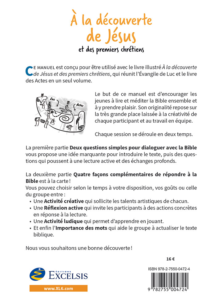 A LA DECOUVERTE DE JESUS ET DES PREMIERS CHRETIENS - MANUEL DE L'ANIMATEUR