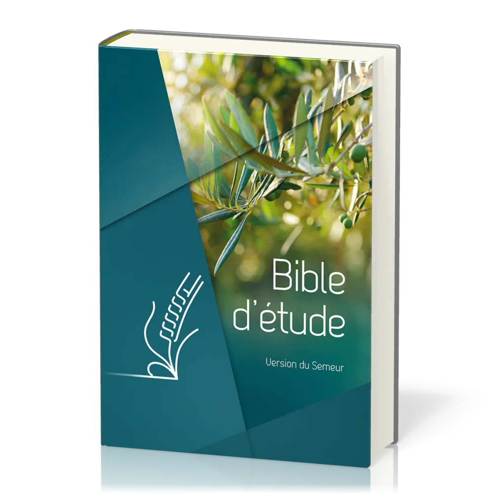 BIBLE SEMEUR 2015 ETUDE RIGIDE VERTE OLIVIER TRANCHES BLANCHES
