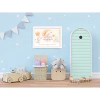 CADRE POSTER ENFANT LAPIN