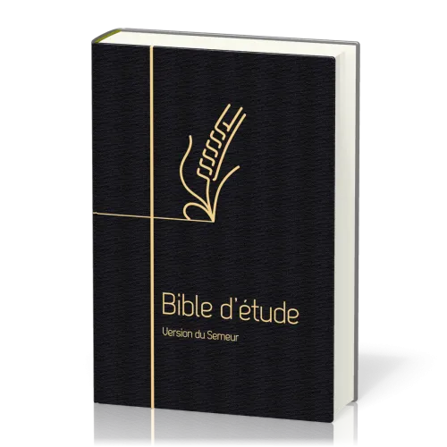 BIBLE SEMEUR 2015 ETUDE SOUPLE NOIRE TRANCHES DOREES