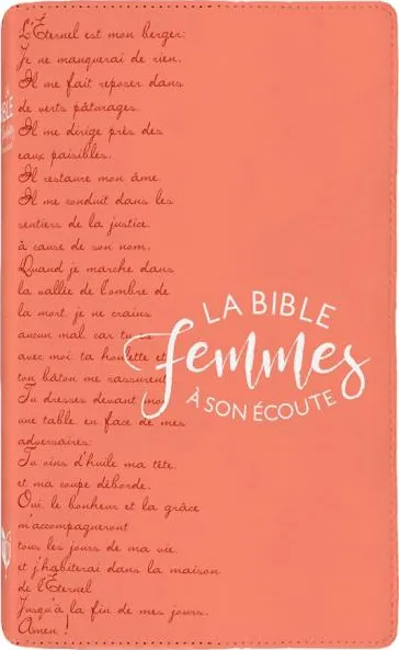 BIBLE SEGOND 1910 FEMMES A SON ECOUTE SOUPLE CORAIL - NOUVLLE EDITION