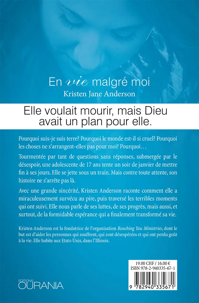 EN VIE MALGRE MOI - RESCAPEE DU SUICIDE EN VIE MALGRE MOI - RESCAPEE DU SUICIDE