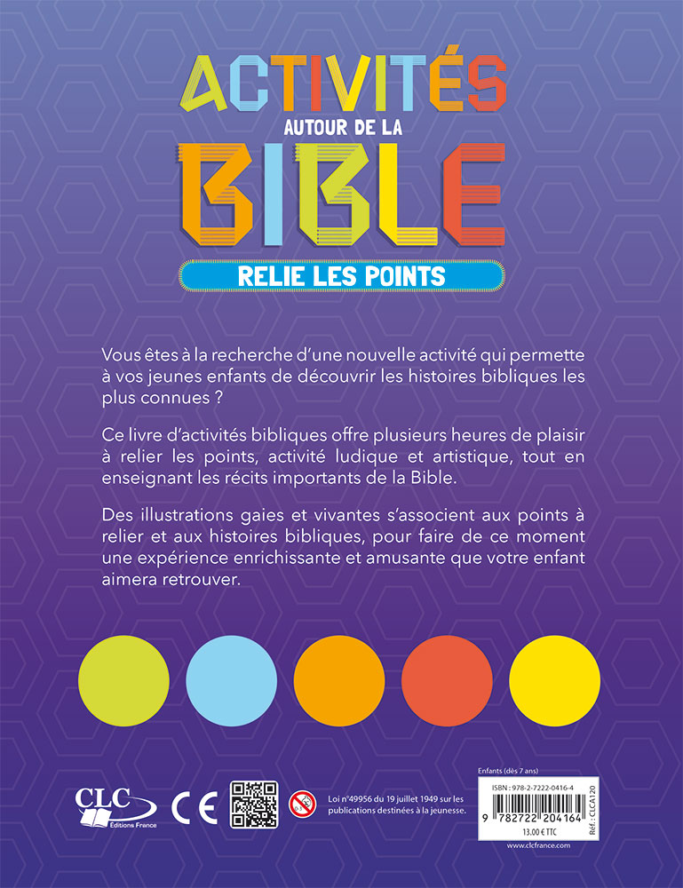 ACTIVITES AUTOUR DE LA BIBLE - RELIE LES POINTS