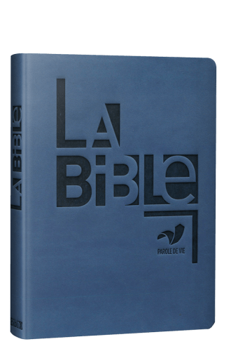 BIBLE PAROLE DE VIE COMPACT SEMI-RIGIDE SIMILICUIR BLEU