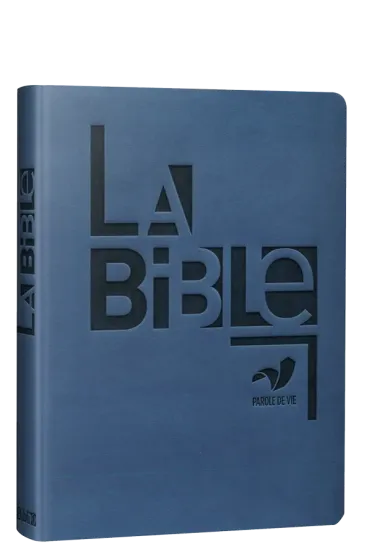 BIBLE PAROLE DE VIE COMPACT SEMI-RIGIDE SIMILICUIR BLEU