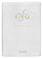 BIBLE NOUVELLE FR. COURANT SOUPLE BLANCHE CUIR TRANCHE OR AVEC DEUTEROCANONIQUES - MARIAGE