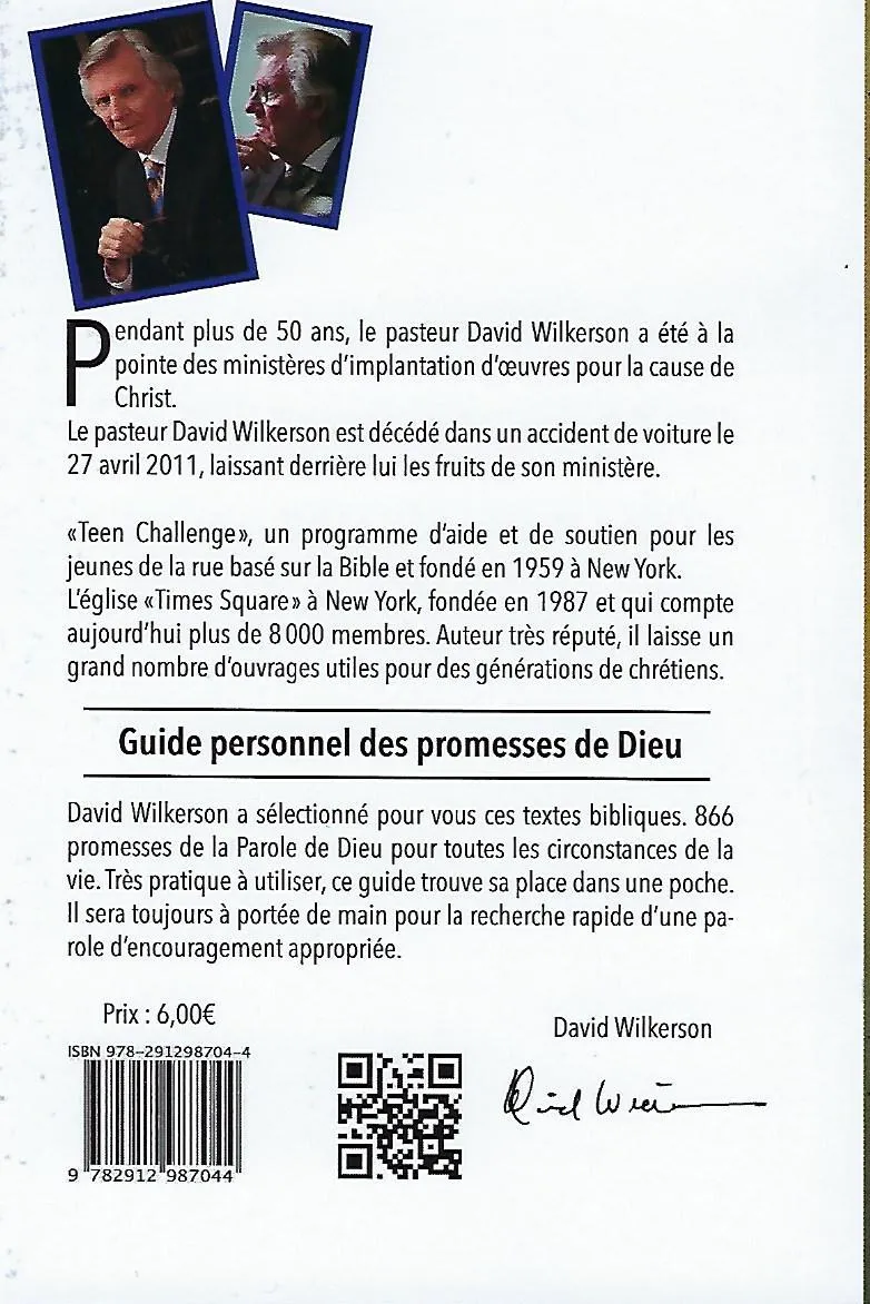 GUIDE PERSONNEL DES PROMESSES DE DIEU (LE) - 866 PROMESSES DE LA PAROLE DE DIEU