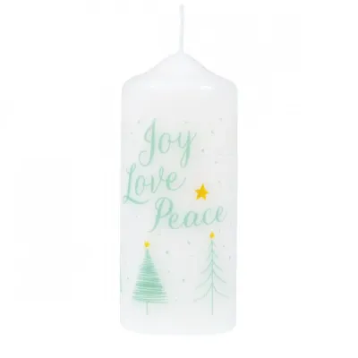 BOUGIE DE NOEL JOY LOVE PEACE