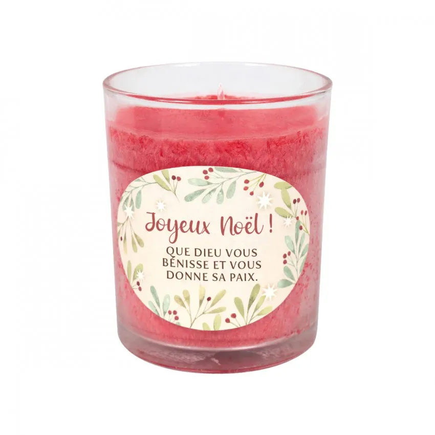 BOUGIE DE NOEL PARFUM VANILLE CERISE