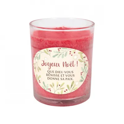 BOUGIE DE NOEL PARFUM VANILLE CERISE