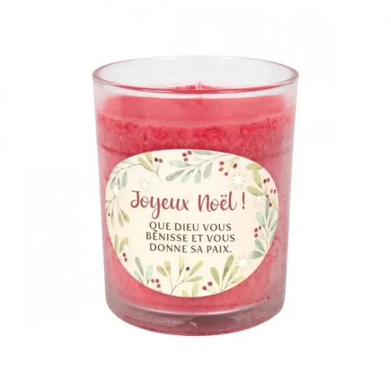 BOUGIE DE NOEL PARFUM VANILLE CERISE