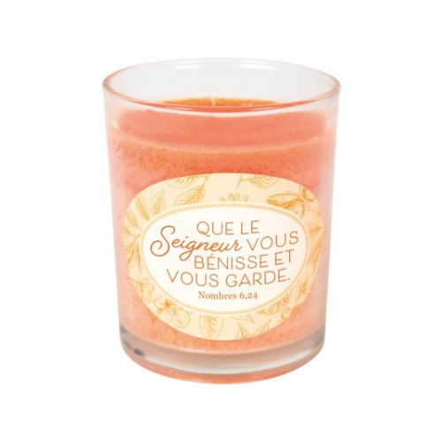 BOUGIE PARFUMEE ORANGE H8CM D6.5CM QUE DIEU...