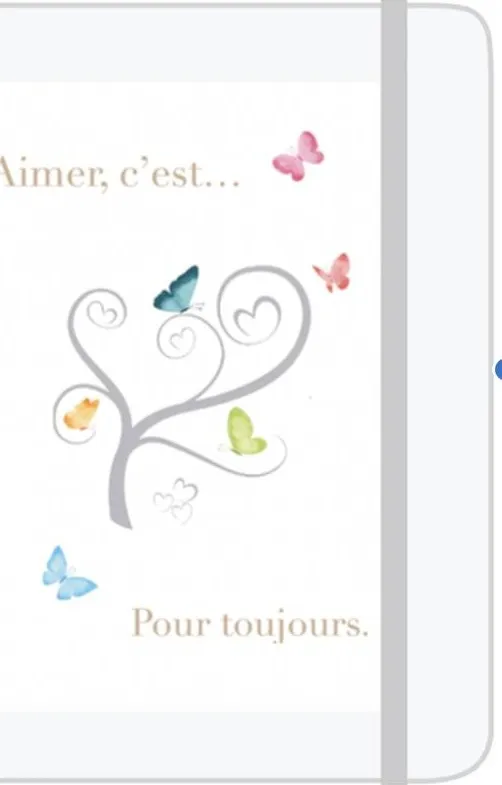 AIMER C'EST... POUR TOUJOURS - CARNET A6 PAPILLONS PRINTEMPS ARBRE
